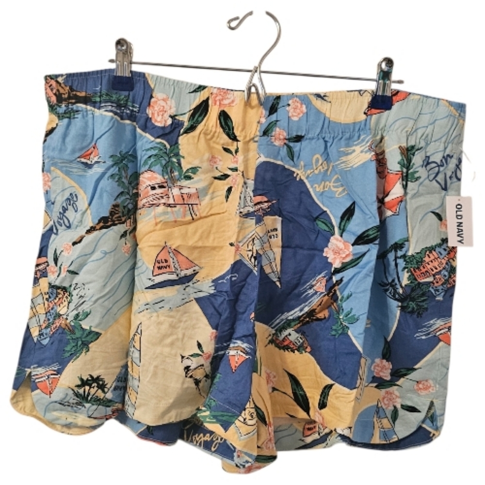 Multi-Coloured Old Navy Women's High Waist Crinkle Gauze Shorts